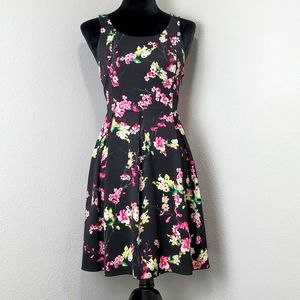 Express Floral Cutout Dress